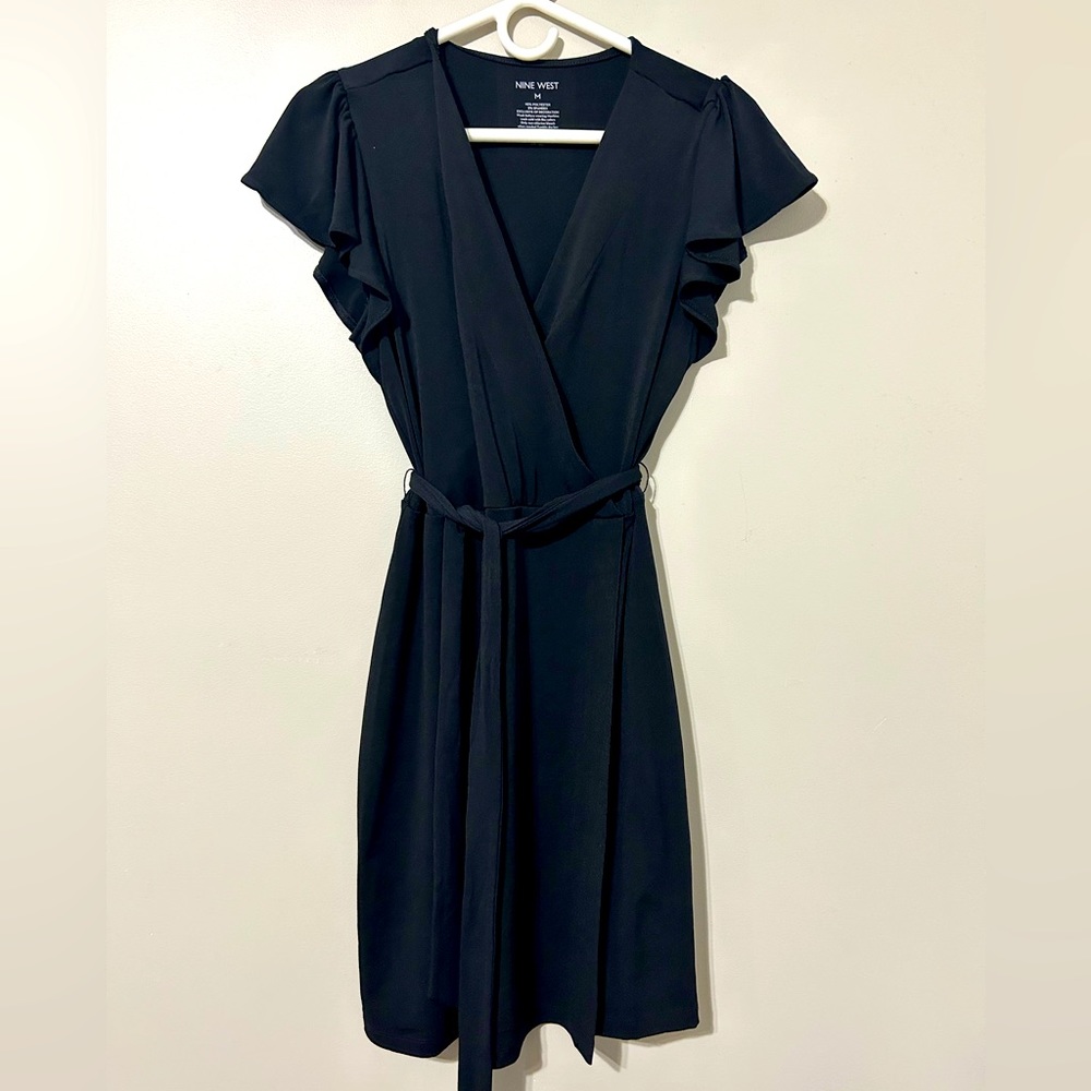 Black Nine West Women’s Wrap Dress Medium
